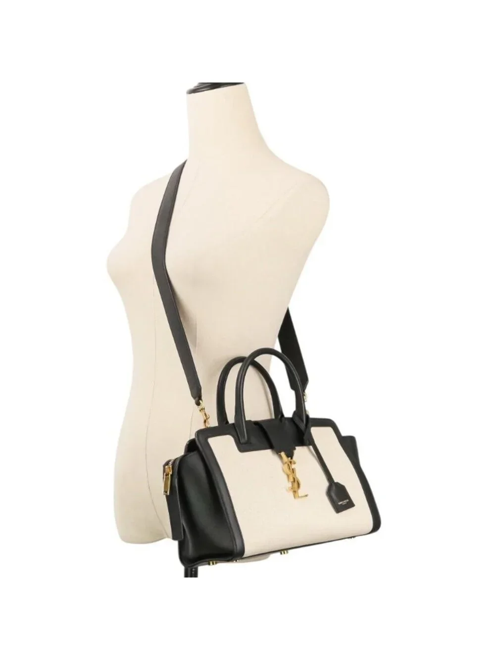 Saint Laurent Paris Downtown Baby 2-Way Shoulder Bag Black Kinari